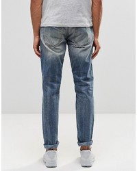 ONLY & SONS Only And Sons Slim Fit Jeans With Rip Repair Detail