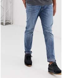 Tom Tailor Piers Super Slim Jeans In Blue Denim