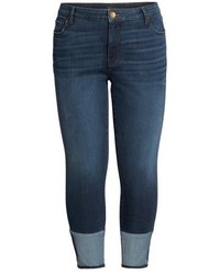 KUT from the Kloth Plus Size Reese Straight Leg Ankle Jeans