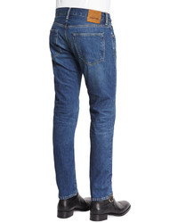 Tom Ford Regular Fit Vintage Wash Selvedge Denim Jeans Blue