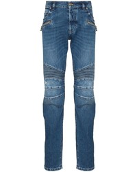 Balmain Ribbed Vintage Scraps Tapered Jeans
