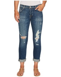 Hudson Riley Crop Relaxed Straight In Optimize Jeans