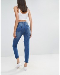 Missguided Riot Mom Busted Knee Jean