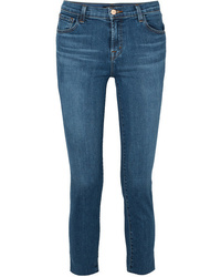 J Brand Ruby Cropped High Rise Slim Leg Jeans