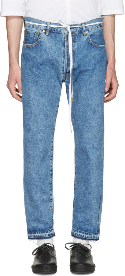 SASQUATCHfabrix. Sasquatchfabrix Indigo 90s Silhouette Jeans, $410 ...