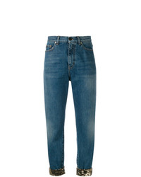 Saint Laurent Sequin Turn Up Jeans