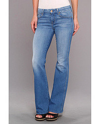 7 For All Mankind Short Inseam A Pocket In Dutch Blue
