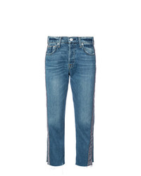Hudson Side Stripe Cropped Jeans