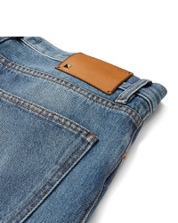 Valentino Slim Fit Contrast Panelled Denim Jeans