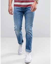 Wrangler Slim Fit Jeans In Light Glory