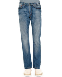 Valentino Slim Fit Medium Wash Denim Jeans Blue