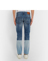 Valentino Slim Fit Panelled Stretch Denim Jeans