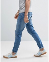 ONLY & SONS Slim Fit Stretch Jeans In Medium Blue Vintage Wash
