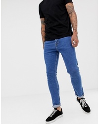 New Look Slim Jeans In Mid Blue Wash
