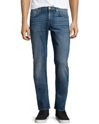 7 For All Mankind Slimmy Straight Leg Jeans Midtown Blue