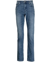 Paige Stonewashed Mid Rise Jeans