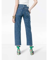 RE/DONE Stove Pipe 27 High Waisted Straight Leg Cropped Jeans