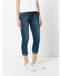 Current/Elliott Straight Cropped Jeans