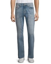 True Religion Straight Fit Five Pocket Jeans