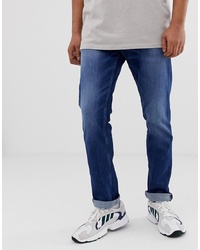 Replay Straight Fit Jeans In Dark Wash