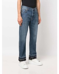 Alexander McQueen Straight Leg Cropped Jeans