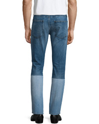 Valentino Straight Leg Denim Jeans Light Blue
