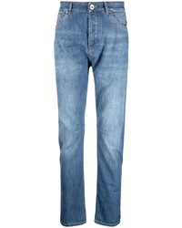 Brunello Cucinelli Straight Leg High Waisted Jeans