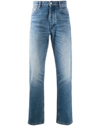 Ami Paris Straight Leg Mid Wash Jeans