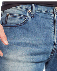 Armani Jeans Straight Leg Regular Rise Jeans Light Wash
