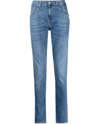 7 For All Mankind Straight Leg Washed Jeans