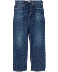 RE/DONE Straight Leg Washed Knee Jeans