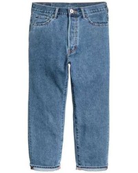 H&M Straight Regular Cropped Jeans