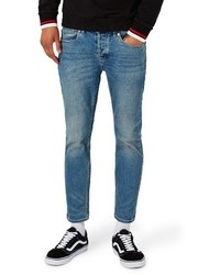 Topman Stretch Slim Fit Crop Jeans