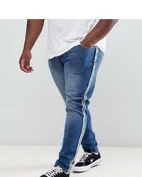 Jacamo Stretch Tapered Fit Jean In Mid Blue