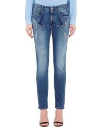 Stella McCartney Swallow Embroidered Jeans Blue