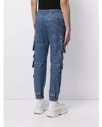 Juun.J Tapered Denim Track Trousers