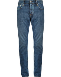 Burberry Tapered Leg Cotton Blend Denim Jeans