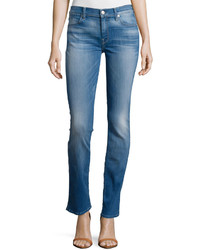 7 For All Mankind The Modern Straight Jeans Icicle Blue
