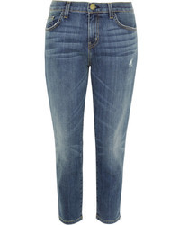 Current/Elliott The Skinny Boy Cropped Mid Rise Jeans