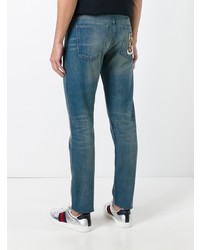 Gucci Tiger Tapered Denim Jeans