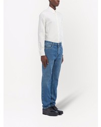 Prada Triangle Plaque Slim Cut Jeans