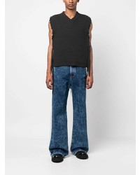 Diesel Two Tone Wide Leg Jeans