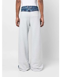 Diesel Two Tone Wide Leg Jeans