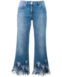 Versus Raw Bottom Cropped Jeans