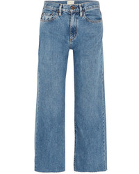 Simon Miller W006 Marlo High Rise Wide Leg Jeans Mid Denim