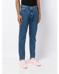 PS Paul Smith Washed Denim Straight Leg Trousers