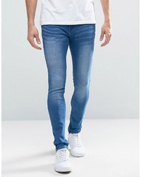 WÅVEN Waven Electric Blue Spray On Jeans