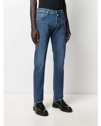 Jacob Cohen Whiskered Slim Fit Jeans