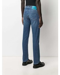 Jacob Cohen Whiskered Slim Fit Jeans