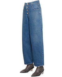 MM6 MAISON MARGIELA Wide Leg Cotton Denim Jeans
